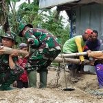 Cegah Banjir, TMMD Kodim Bojonegoro Buat Drainase