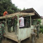 Satgas TMMD 110 Kodim 0415/BTH Dirikan Dua Pos Kamling di Sungai Terap