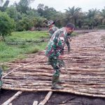 Satgas TMMD 110 Kodim 0415/BTH Bersama Warga Buka Tali Pres Galar Sungai Terap