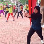 Budayakan Hidup Sehat, Senam Rekreasi Rutin Digelar Dilokasi TMMD Kodim Bojonegoro