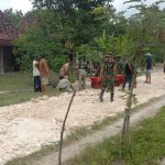 Persiapan Pengaspalan Jalan, Satgas TMMD Kodim Bojonegoro Dan Warga Sengkuyung Kerjakan Pemerataan Pedel