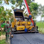 Pembangunan Jalan Aspal TMMD Kodim Bojonegoro Terus Dikebut