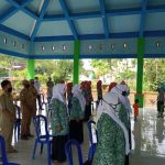 Awali Giat Penyuluhan Dilokasi TMMD Kodim Bojonegoro Dengan Menyayikan Lagu Kebangsaan