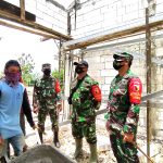 Dansatgas TMMD 110 Bojonegoro Datangi Lokasi Pembangunan SDN Ngrancang