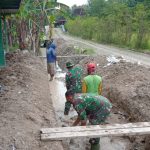 TMMD Bojonegoro, Personel Satuan Tugas Dan Warga Kerjasama Bangun Gorong-Gorong