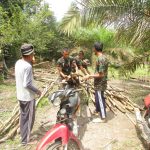 Warga dan Satgas TMMD 110 Kodim 0415/ BTH Siapkan Galar di Lahan Gambut
