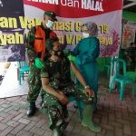 Gandeng Dinkes Bojonegoro, Program TMMD 110 Menggelar Vaksinasi Covid-19