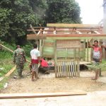 Tiga Pos Kamling Sungai Terap Direhab Satgas TMMD 110 Kodim 0415/BTH