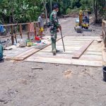 Satgas TMMD Kodim 0415/ BTH Siapkan Jembatan Ketiga di Desa Sungai Terap
