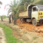 Pengerjaan Jalan Penghubung di Desa Sungai Terap Hampir Finishing