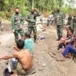 Kasi Ter Korem 042/Gapu Beri Semangat Satgas TMMD 110 Kodim 0415/BTH