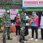 PKK Desa Ngrancang Dan Jatimulyo Terima Tanaman Toga Dari Satgas TMMD Kodim