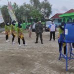 Senam Akupunktur Dilokasi TMMD Bojonegoro Tetap Terapkan Disiplin Prokes