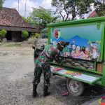 TMMD Bojonegoro Di Tambakrejo Gelar Perpustakaan Keliling