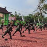 Maksimal Pekerjaan, Satgas TMMD Kodim Bojonegoro Senam Peregangan