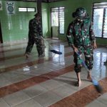 Jaga Kebersihan, Mushalla Dilokasi TMMD Bojonegoro Rutin Dibersihkan