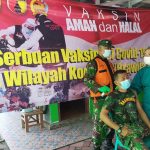 Perkuat Imun Tubuh, Ratusan Satgas TMMD Bojonegoro Di Vaksinasi