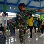 Gelar Senam Kesehatan, Dispora Dukung Penuh Kesuksesan TMMD Bojonegoro