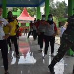 Meriah, Satuan Tugas TMMD Bojonegoro Ikuti Senam Kebugaran Jasmani