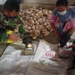 Dorong Industri Rumahan, Satgas TMMD Bojonegoro Bantu Iris Porang