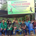 Seru! Satgas TMMD Kodim 0415/BTH Ikut Turnamen Bola di Desa Sungai Terap