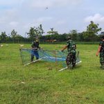 Berkat TMMD Bojonegoro, Rumput Lapangan Desa Jatimulyo Tertata Rapi