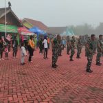 Satgas TMMD Bojonegoro Gelar Senam Bersama Masyarakat Jatimulyo