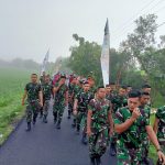 Nikmati Udara Desa Ngrancang, Satgas TMMD Bojonegoro Olahraga Pagi