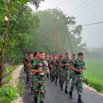 Danton 3 SSK Satgas TMMD Bojonegoro Pimpin Lari Pagi