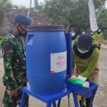 Dilokasi TMMD Bojonegoro Satgas Ketatkan Disiplin Protokol Kesehatan