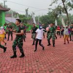 Masyarakat Senang, Adanya Senam Bersama Ala Satgas TMMD Bojonegoro