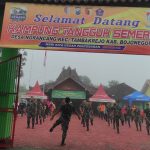 Perkuat Kemanunggalan, Satgas TMMD Bojonegoro Senam Bersama Masyarakat