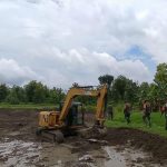 Dansatgas Pantau Normalisasi Sungai Dilokasi TMMD Bojonegoro