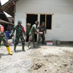 Program Aladin Bojonegoro, Dansatgas TMMD Bantu Angkat Keramik