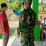 Satgas TMMD Bojonegoro Awasi Pelaksanaan Prokes Kegiatan Warga
