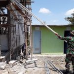 Satgas TMMD Kodim Bojonegoro Siapkan Material Galvalum Untuk Atap Gedung SD