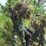 Dukung Ketahanan Pangan, Satgas TMMD Bojonegoro Bantu Petani Kalongan Panen Padi