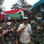 Dan Satgas TMMD Kodim 0415/BTH Bersama Kapok Sahli Pangdam II/SWJ Tinjau Pembangunan Jalan