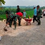 Siapkan Pengaspalan, Pengerjaan Jalan Jatimulyo Terus Dikebut Satgas TMMD Bojonegoro