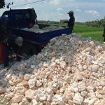 Dropping Pedel, Satgas TMMD Bojonegoro Lakukan Pengurukan SDN Ngrancang