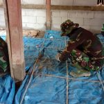 Siapkan Rabat, Rehab Rumah Program Aladin TMMD Bojonegoro Lantai Siap Dikerjakan