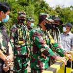 Ketua Tim Wasev Apresiasi Kekompakan Satgas TMMD 0415/BTH bersama Masyarakat