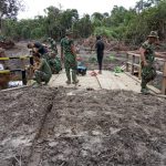 Satgas TMMD Kodim 0415/BTH Mulai Finishing Jembatan Titik Empat