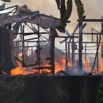 Dua Rumah di Dusun Pelayang Rata dengan Tanah