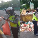 Srikandi Satlantas Polres Gresik Giat Baksos Bagikan Paket Sembako Kepada Warga Terdampak Covid-19
