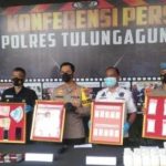 Konferensi Pers Pengungkapan Kasus Narkoba di Tulungagung