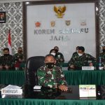 Danrem 042 Vidcon Kepada Semua Jajaran Terkait Vaksinasi