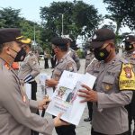 Pimpin Apel Pagi Kapolres Gresik Rayakan Ulang Tahun Anggota yang Lahir Bulan Maret
