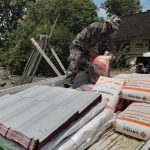 Suplay Pembangunan Fisik TMMD Bojonegoro, Satgas Dropping Material Semen