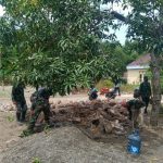 Masyarakat, Bersinergi Dengan TNI Bangun Jalan Program TMMD Kodim Bojonegoro